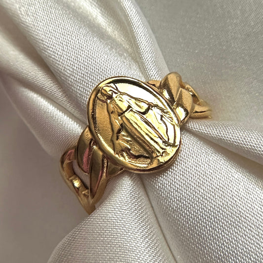 The Virgin Mary Chain Ring - Gold