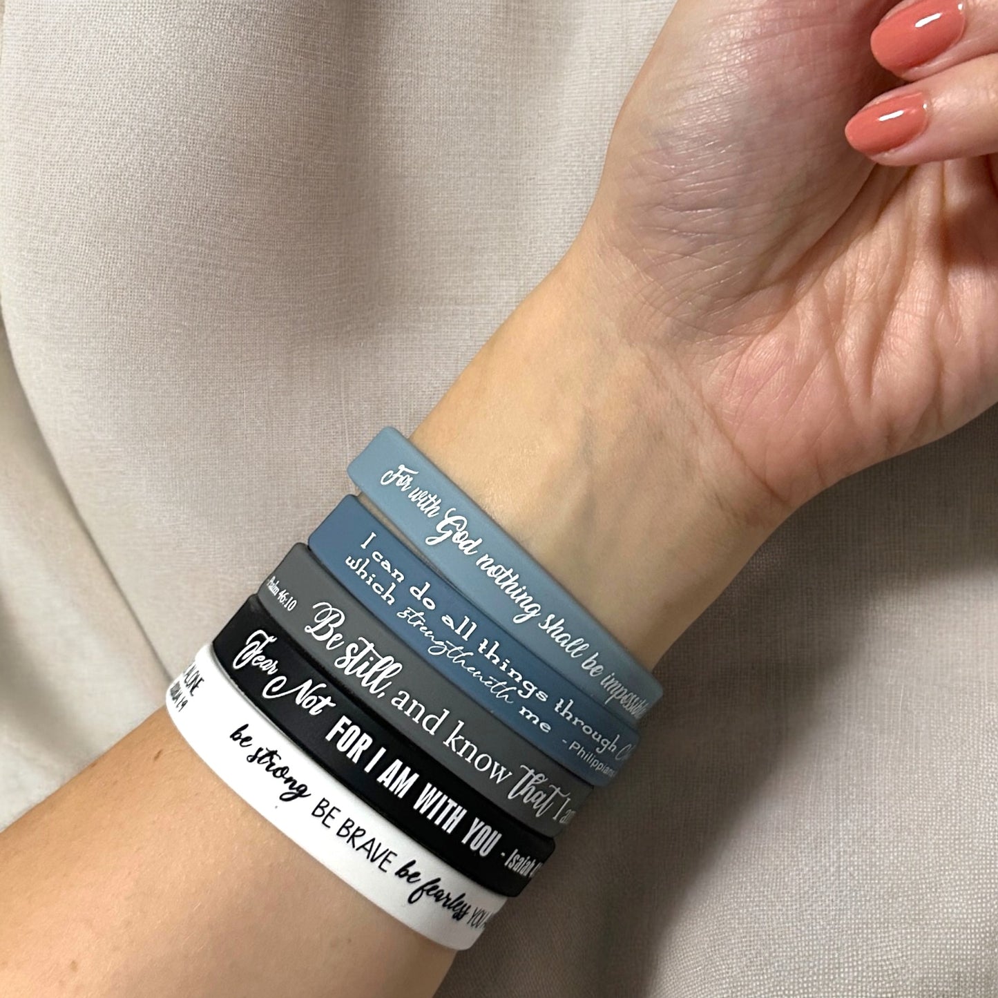 Bible Verse Silicone Bracelet