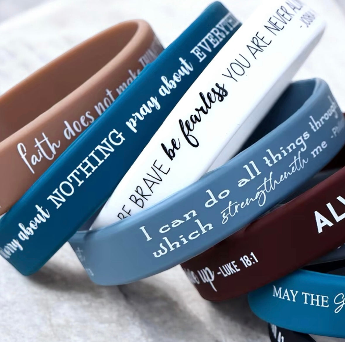 Bible Verse Silicone Bracelet