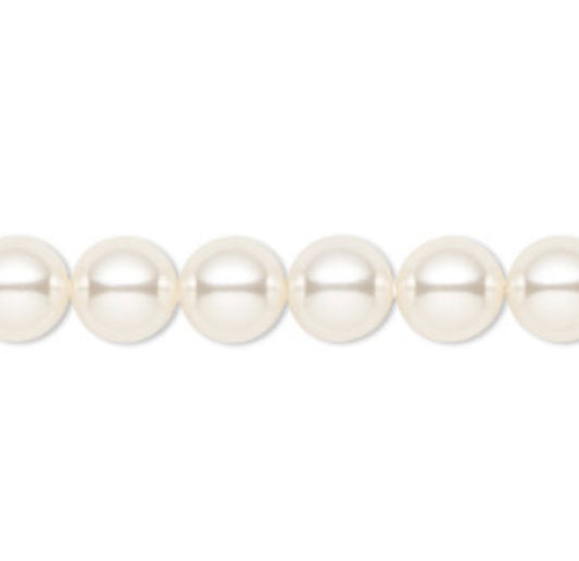 Clear Bicone/White Pearl
