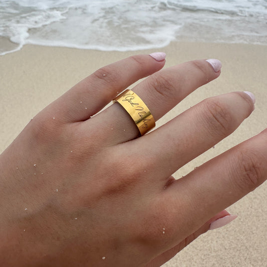 “With God, Nothing is Impossible” Affirmation Ring