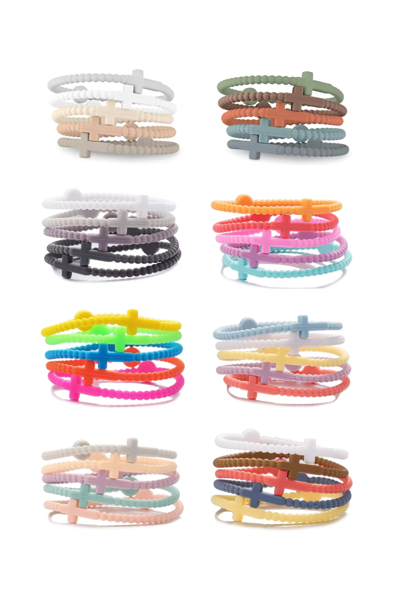 Soft Silicone Cross Bracelet