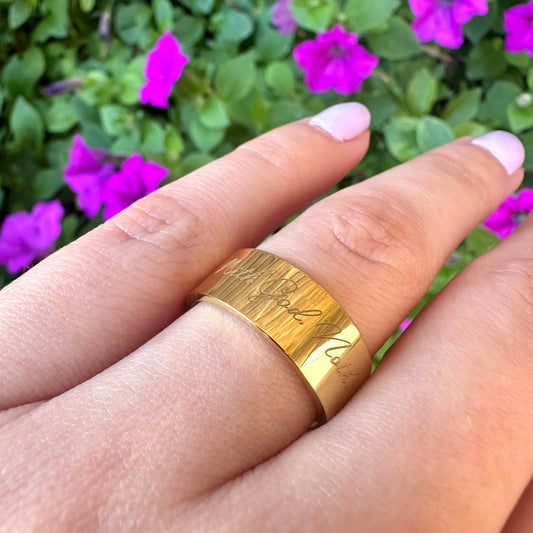 “With God, Nothing is Impossible” Affirmation Ring