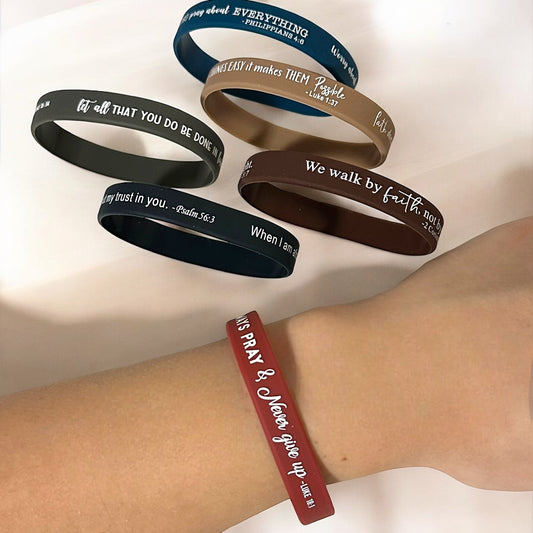 Bible Verse Silicone Bracelet