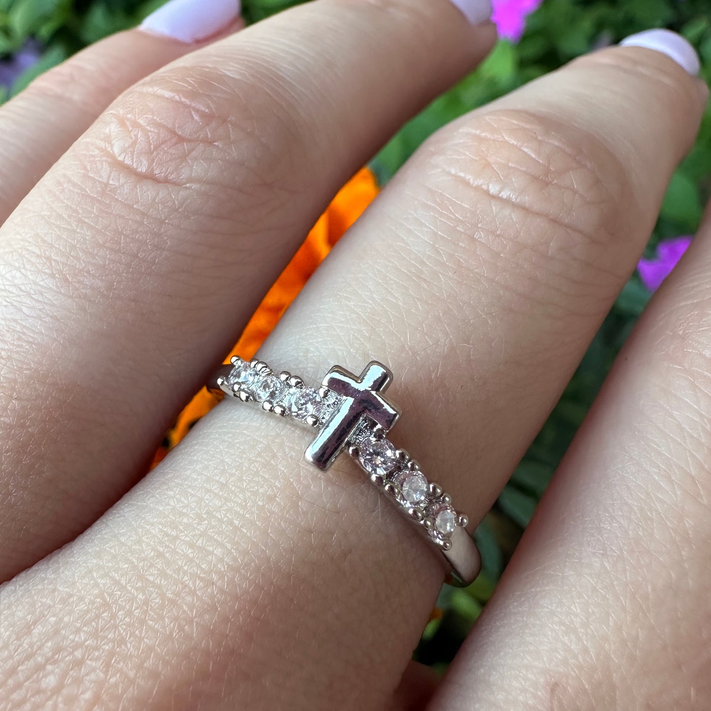 Eternity Cross Ring