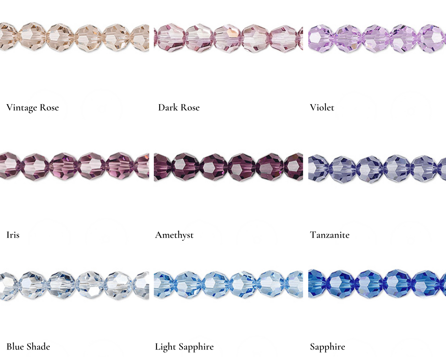 Austrian Crystal Color Chart.pdf Color Charts – Your Custom Rosary