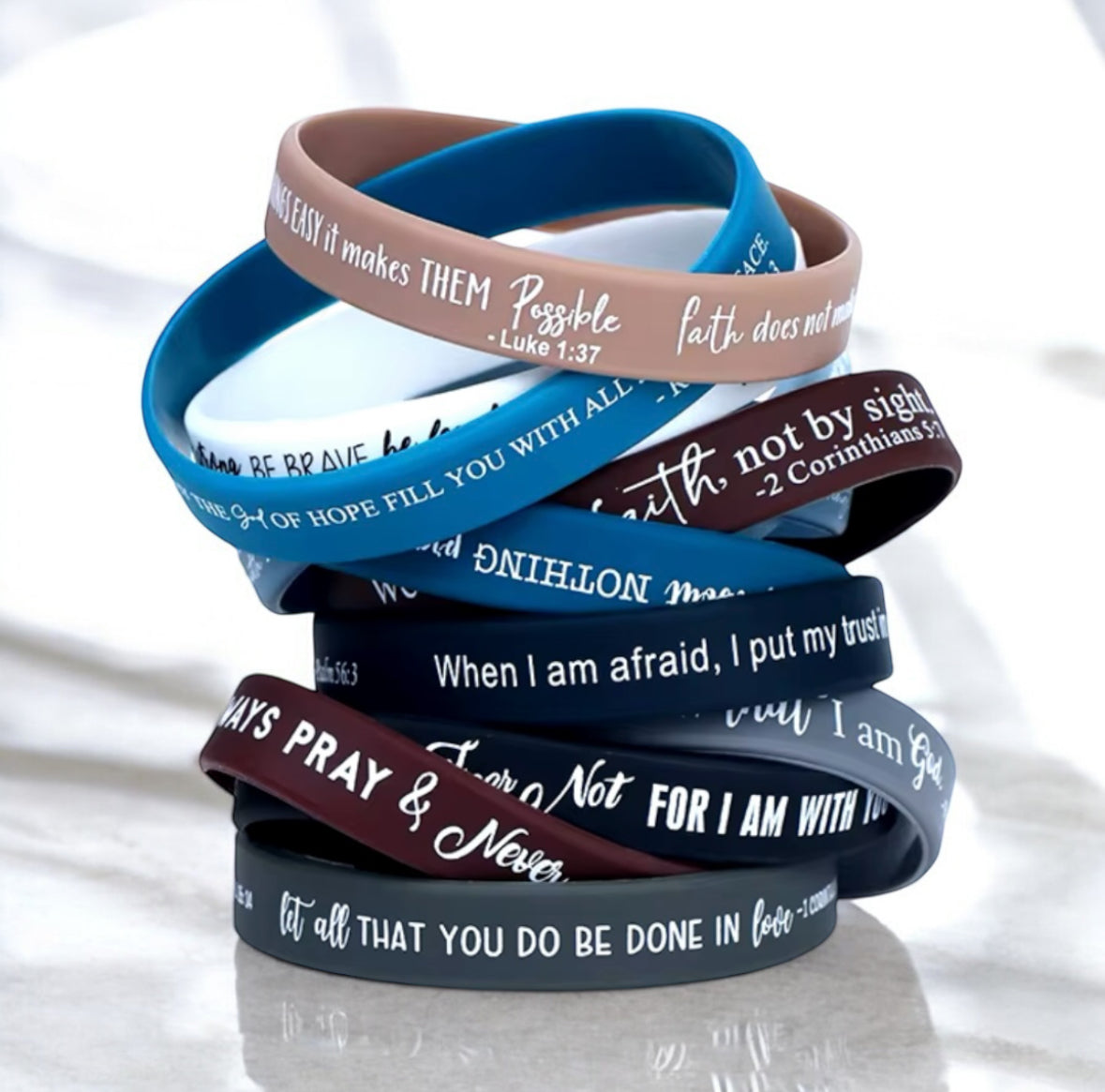 Bible Verse Silicone Bracelet