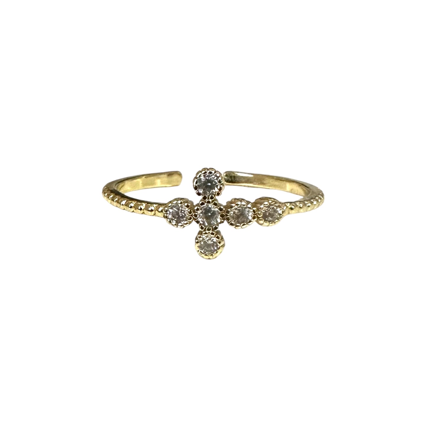 Dainty Cross Ring